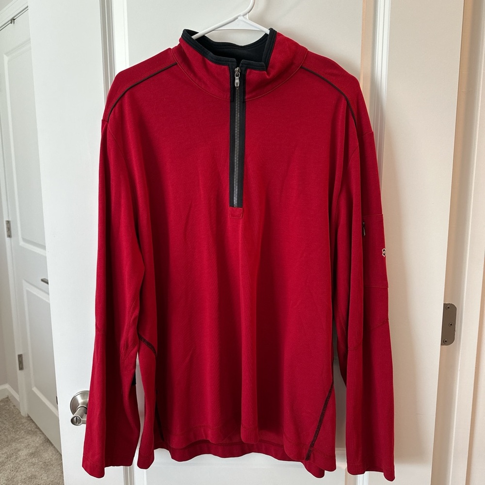 Victorinox Red Half-Zip Men's Jacket